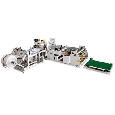 Máquina de costura e corte a quente