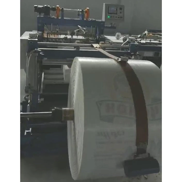 Máquina de costura e corte de dobra dupla